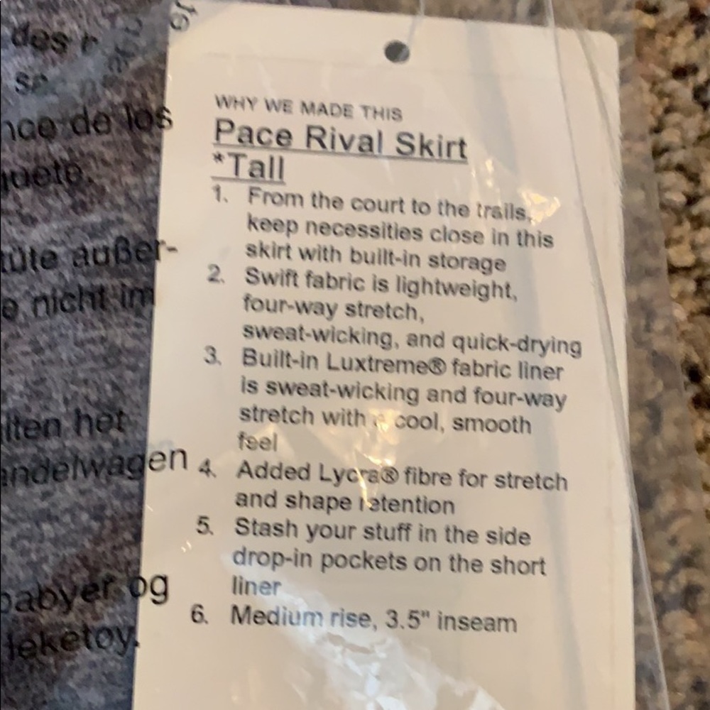 Lululemon Pace Rival Skirt - Picture 3 of 4